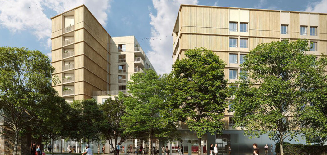 Programme immobilier neuf FLORÈS - Rennes, résidence avec extérieurs à 6 minutes du métro B (35000) - Référence : 17677