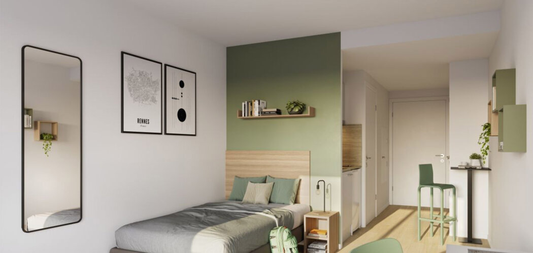 Programme immobilier neuf KLEEZI | LOUIS GUILLOUX - Rennes résidence étudiante proche centre et Mail (35000) - Référence : 15203