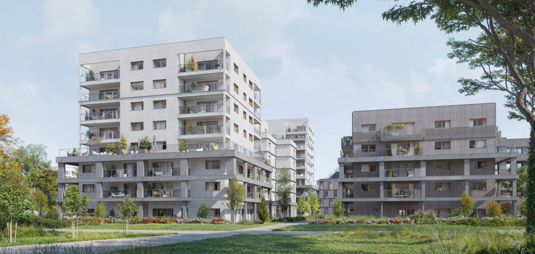 Programme immobilier neuf Flanerie - Rennes résidence verdoyante proche canal et centre-ville (35000) - Référence : 17817