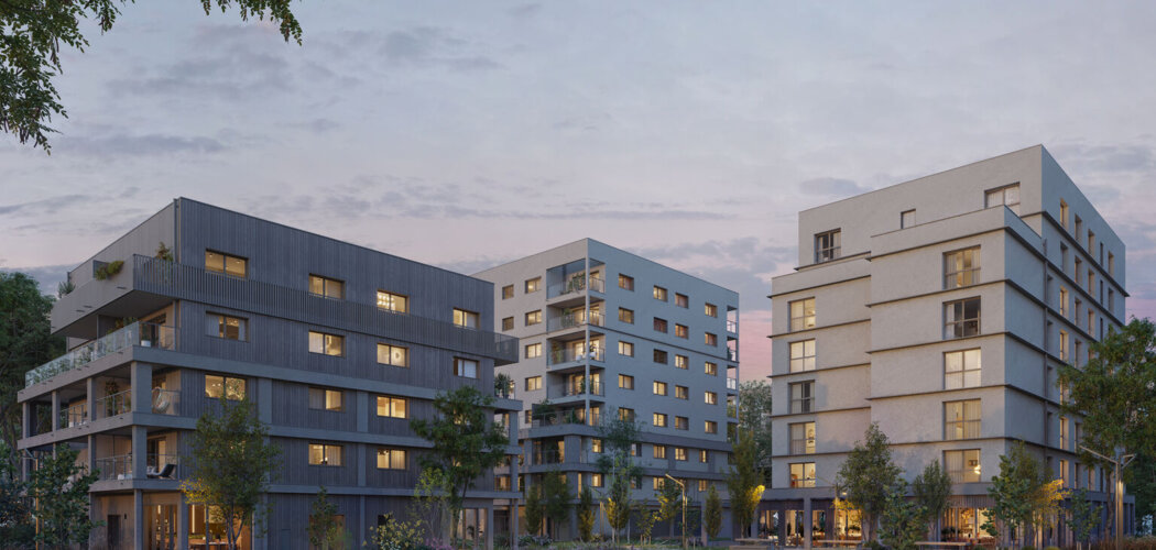 Programme immobilier neuf Flanerie - Rennes résidence verdoyante proche canal et centre-ville (35000) - Référence : 17817