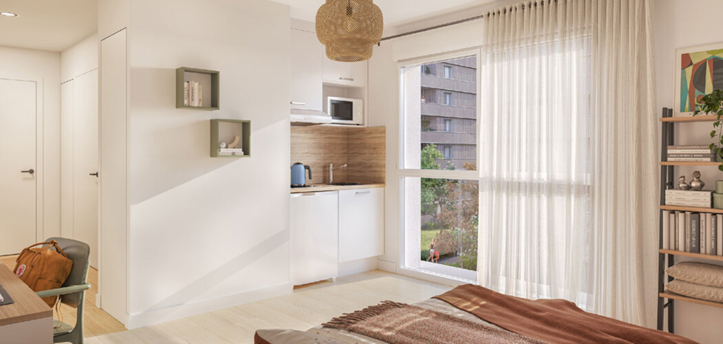 Programme immobilier neuf ACADEMY SAINT-MARTIN - Rennes studio étudiant à 16 min du métro B (35000) - Référence : 17268