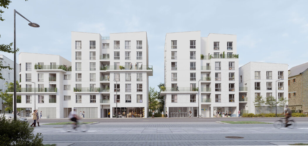 Programme immobilier neuf THE LINE - Rennes Sud-Gare proche à pied du métro Clémenceau (35000) - Référence : 15206