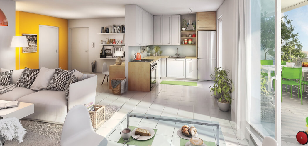 Programme immobilier neuf So New - Rillieux-la-Pape, appartements lumineux proches de Lyon et du bus C2 (69140) - Référence : 17581