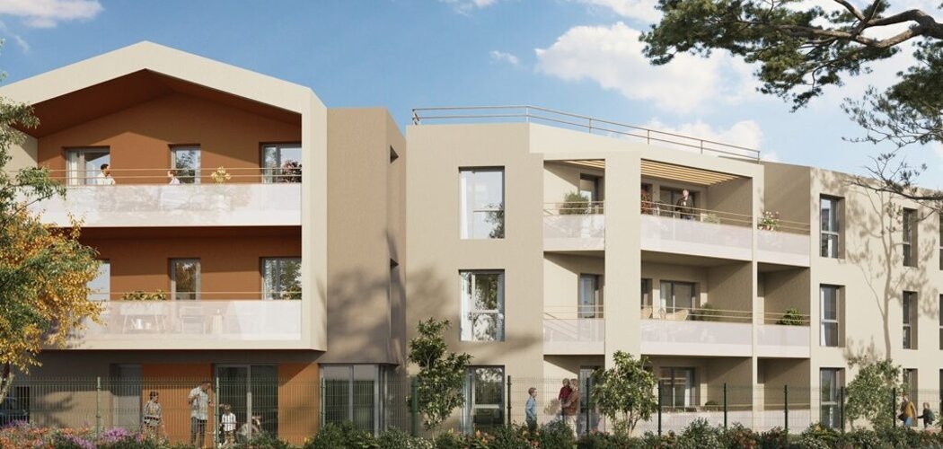 Programme immobilier neuf JARDIN PRIVÉ -  Rillieux-la-Pape : appartements neufs du 2 au 5 pièces en quartier Semailles (69140) - Référence : 15415