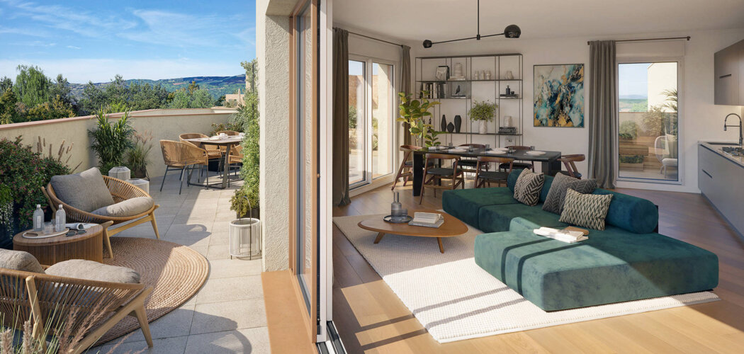 Programme immobilier neuf Nouvel'R - Rillieux-la-Pape aux portes de Lyon (69140) - Référence : 16072