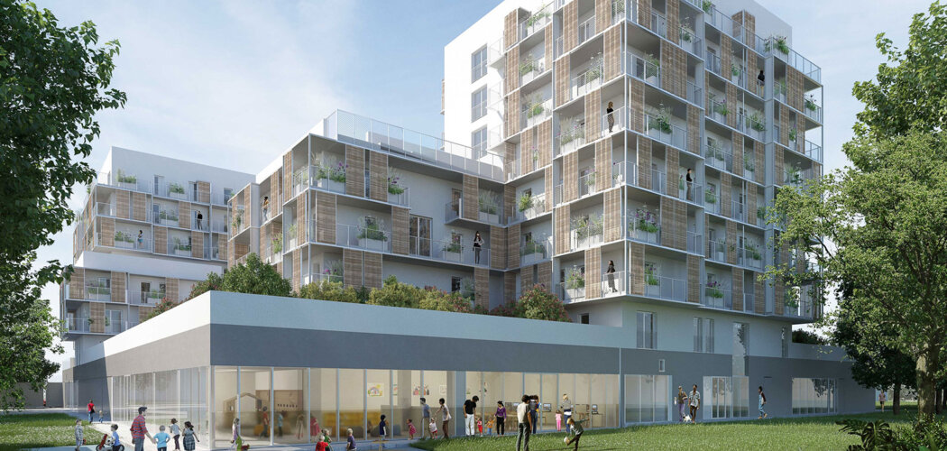Programme immobilier neuf Le Clos Langlet - Ris-Orangis : appartements neufs à 800 m du RER D et TZen 4 (91130) - Référence : 15393