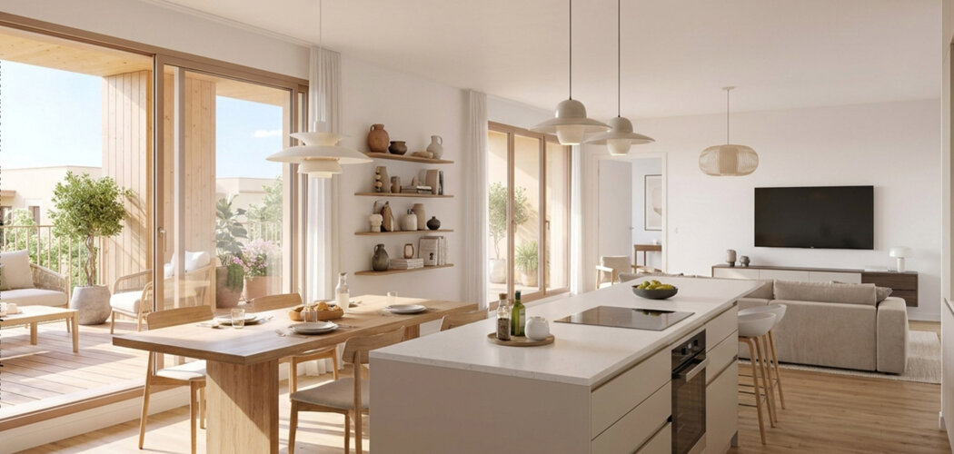 Programme immobilier neuf O² - Romainville appartements avec extérieur près du parc des Forts (93230) - Référence : 17579