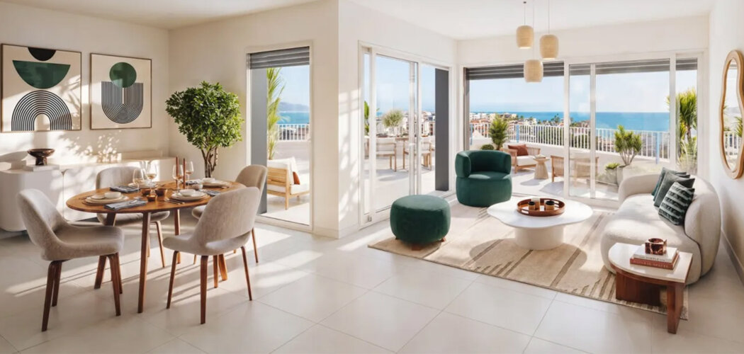 Programme immobilier neuf COEUR DE CARNOLÈS - Roquebrune Cap Martin appartements proches mer dans un parc paysager (06190) - Référence : 17478