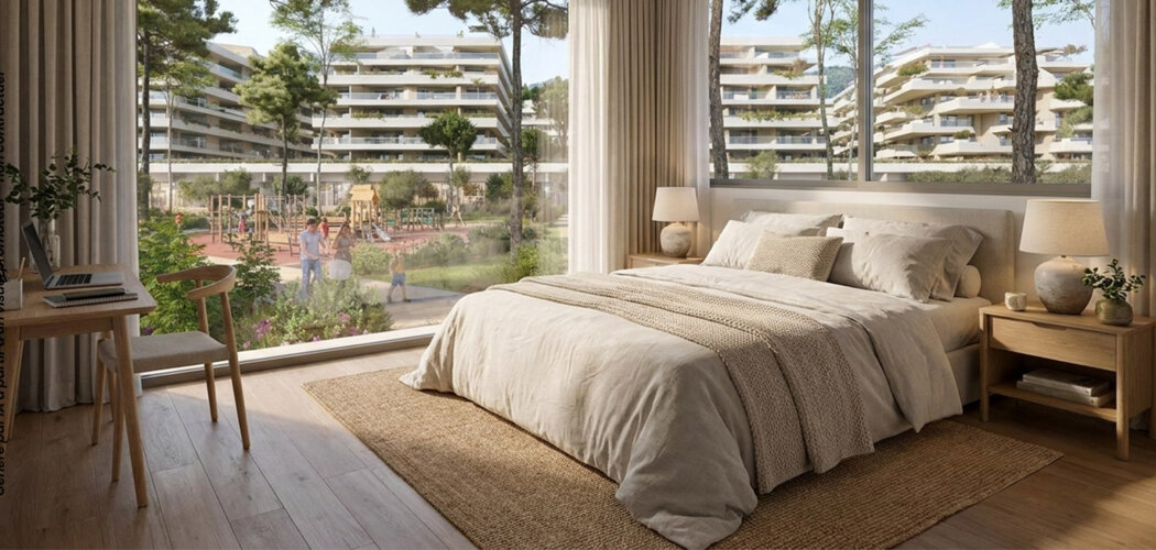 Programme immobilier neuf COEUR DE CARNOLÈS - Roquebrune Cap Martin appartements proches mer dans un parc paysager (06190) - Référence : 17478