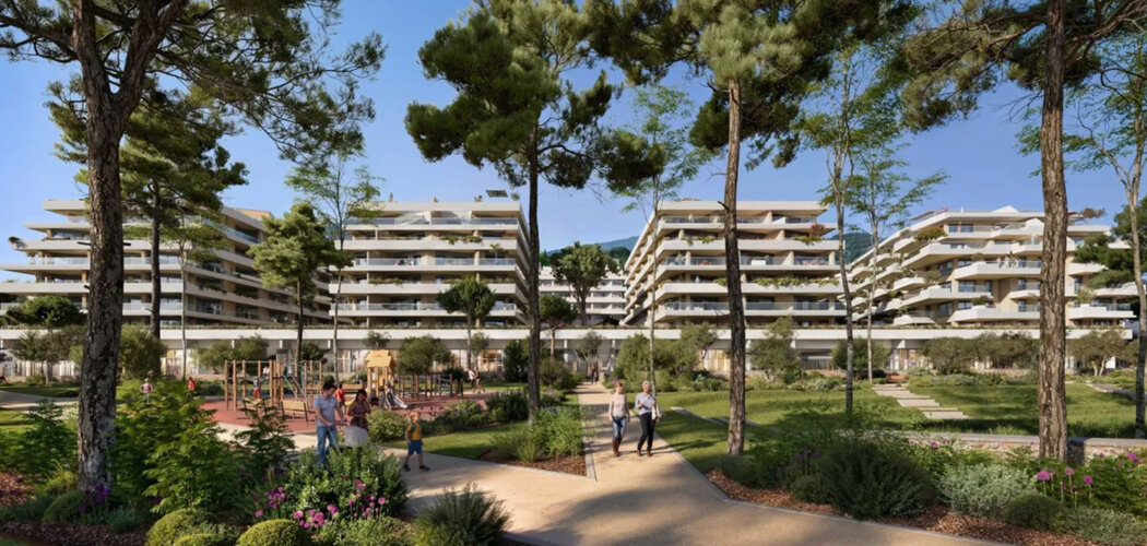 Programme immobilier neuf COEUR DE CARNOLÈS - Roquebrune Cap Martin appartements proches mer dans un parc paysager (06190) - Référence : 17478