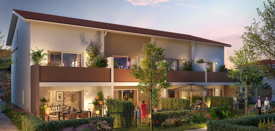Programme immobilier neuf RÉSIDENCE DU LAGO - Roques : Appartements T2–T3 avec terrasses, visiophone et proximité commodités (31120) - Référence : 6848
