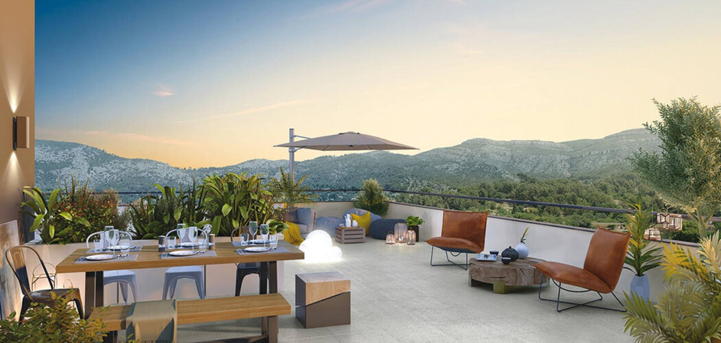 Programme immobilier neuf COTE RIVES - Roquevaire : appartements T2-T3 neufs avec vues sur le massif du Garlaban (13360) - Référence : 2626