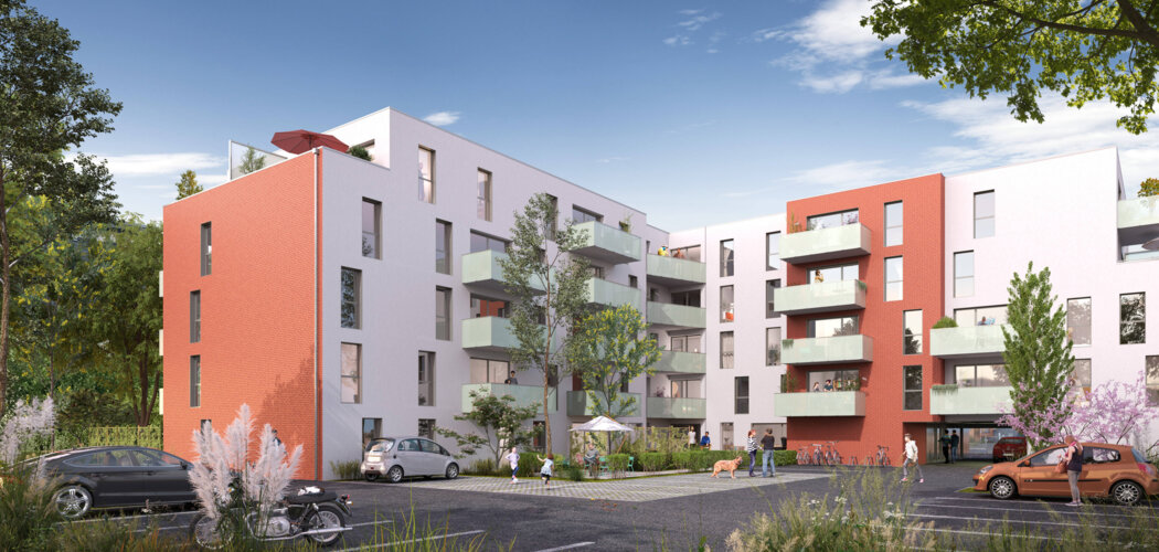 Programme immobilier neuf FIL'ARTY - Roubaix : Appartements T2–T4 avec terrasses, parking sécurisé et proximité tramway Alfred Mongy (59100) - Référence : 9885