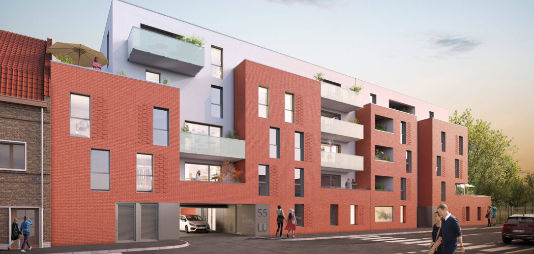 Programme immobilier neuf FIL'ARTY - Roubaix : Appartements T2–T4 avec terrasses, parking sécurisé et proximité tramway Alfred Mongy (59100) - Référence : 9885