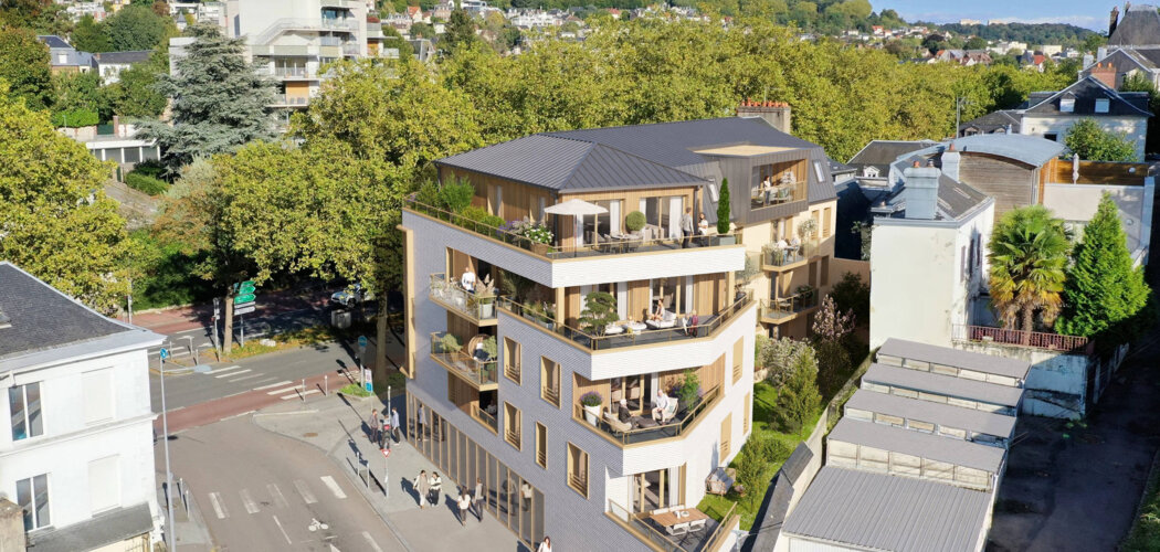 Programme immobilier neuf GREEN CORNER - Rouen à 2 minutes du métro Beauvoisine et du tram T4 (76000) - Référence : 12060