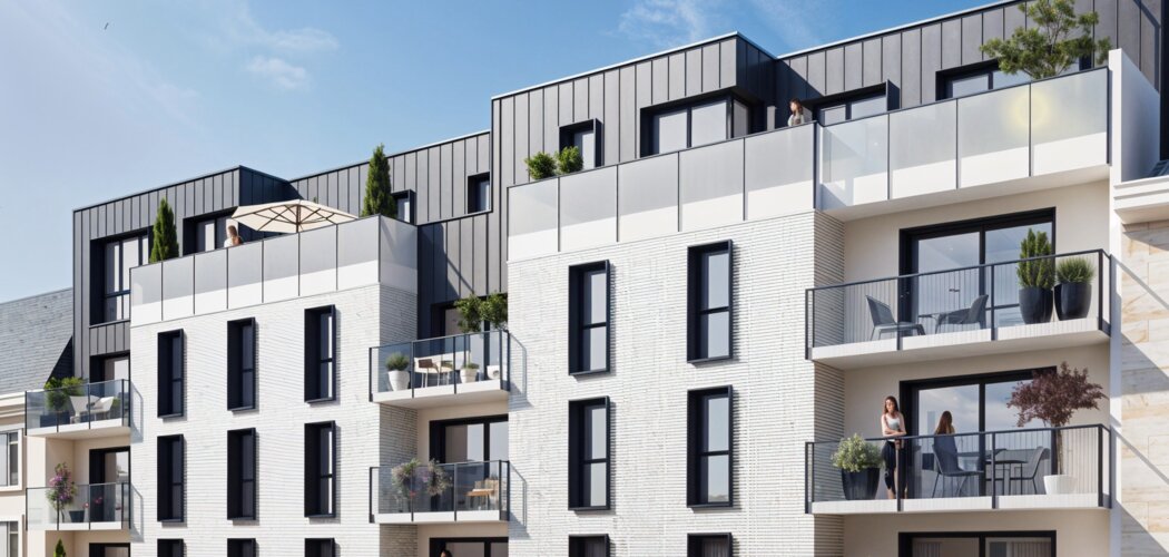 Programme immobilier neuf LE MELVILLE - Rouen adresse confidentielle près des quais de Seine (76000) - Référence : 12104