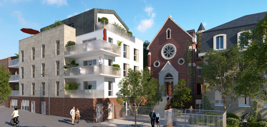 Programme immobilier neuf LE PARC DES MATHURINS - Rouen : appartements neufs du 2 au 4 pièces éligibles PTZ en centre historique (76000) - Référence : 15217