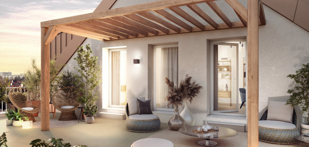 Programme immobilier neuf L'Orangerie - Rouen : appartements neufs du 2 au 5 pièces à 10 min du métro Joffre-Mutualité (76000) - Référence : 15560
