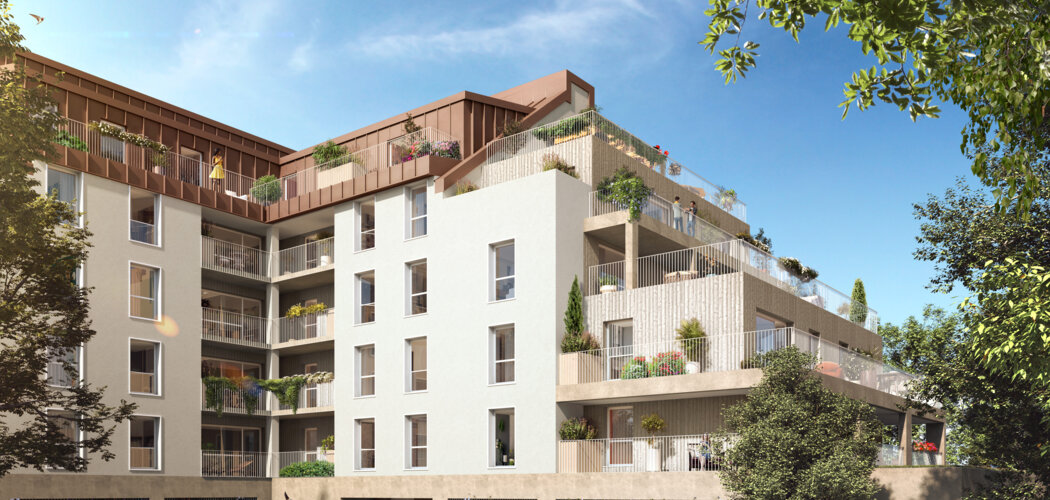 Programme immobilier neuf L'Orangerie - Rouen : appartements neufs du 2 au 5 pièces à 10 min du métro Joffre-Mutualité (76000) - Référence : 15560