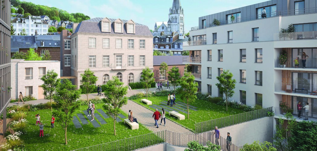 Programme immobilier neuf LE CARRE SAINT GERVAIS - Rouen : appartements neufs près du centre historique, vue sur la Seine (76000) - Référence : 11480