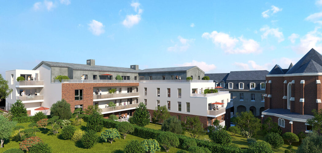 Programme immobilier neuf LE PARC DES MATHURINS (Réhabilitation) - Rouen : appartements rénovés T2–T5 à 10 min du métro et du tramway T4 (76000) - Référence : 15838