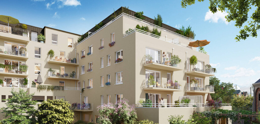 Programme immobilier neuf RESIDENCE BEAUREGARD - Rouen quartier Saint-Gervais proche centre (76000) - Référence : 17035