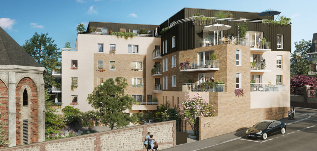 Programme immobilier neuf RESIDENCE BEAUREGARD - Rouen quartier Saint-Gervais proche centre (76000) - Référence : 17035