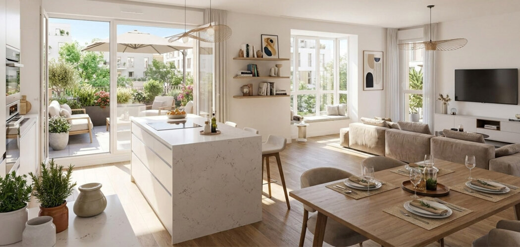 Programme immobilier neuf Flora Nova - Quartier Blossom Park - Rouen résidence verdoyante au cœur de Blossom Park (76000) - Référence : 17703