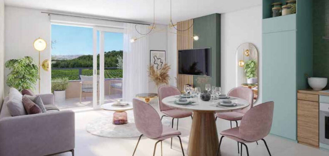 Programme immobilier neuf TERRES VICTOIRE - Rousset : Appartements T2–T4 avec terrasses, parking sécurisé et proximité centre-ville et vue Ste Victoire (13790) - Référence : 14415