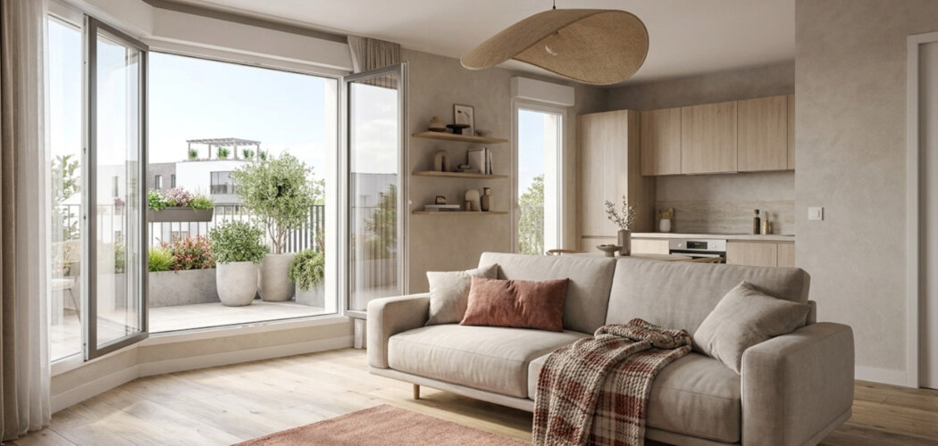Programme immobilier neuf CARACT'R - Rueil-Malmaison : Appartements studio–T5 avec terrasses, parking et jardins privatifs au cœur du quartier Richelieu-Châtaigneraie (92500) - Référence : 14341