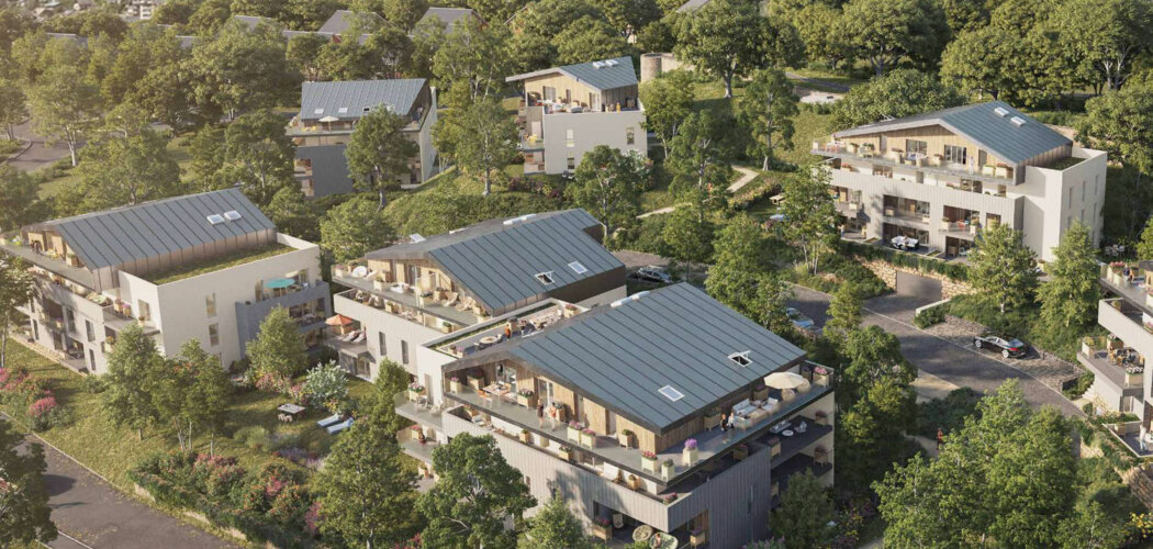 Programme immobilier neuf DOMAINE DE LA CROIX - Saint-Alban-Leysse : appartements neufs T2–T5 à 5 km de Chambéry dans un parc de 1,6 hectare (73230) - Référence : 15749