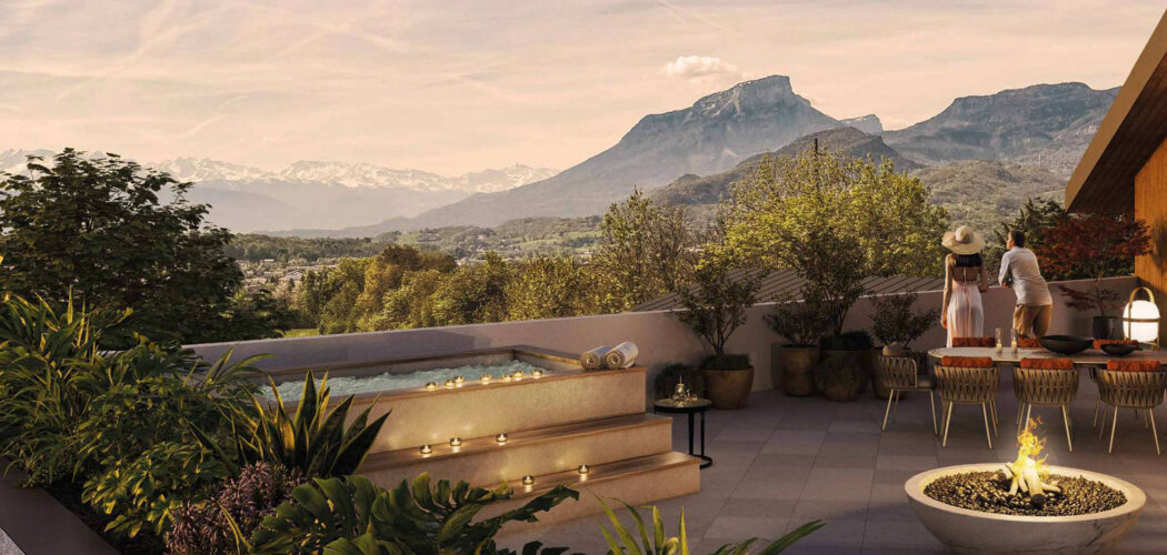 Programme immobilier neuf DOMAINE DE LA CROIX - Saint-Alban-Leysse : appartements neufs T2–T5 à 5 km de Chambéry dans un parc de 1,6 hectare (73230) - Référence : 15749