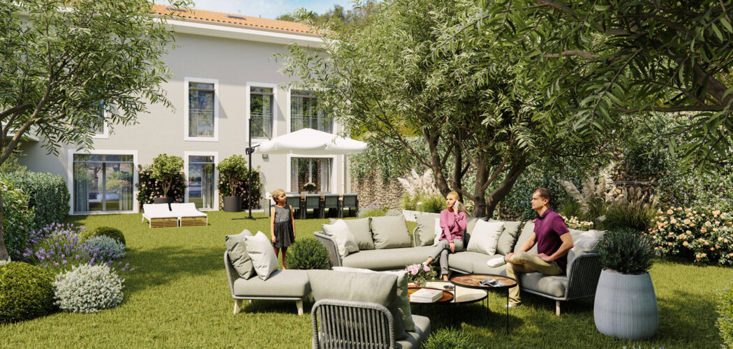 Programme immobilier neuf L'OLIVERAIE - Saint-André-de-la-Roche : logements neufs du 2 au 4 pièces à 450 m de l’arrêt de bus (06730) - Référence : 14331