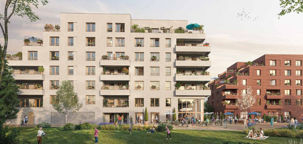 Programme immobilier neuf FLOW - Saint-André-lez-Lille centre proche des bords de Deûle (59350) - Référence : 12422