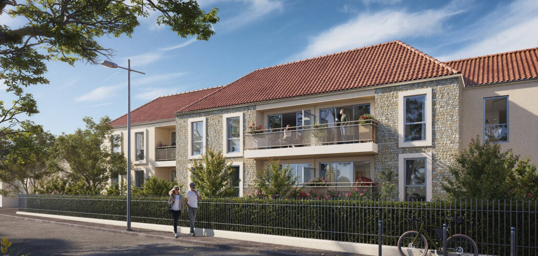 Programme immobilier neuf LA PLAGE AUX CHAMPS - Saint-Arnoult-en-Yvelines : appartements neufs au cœur de la forêt de Rambouillet, façades en briques (78730) - Référence : 15665