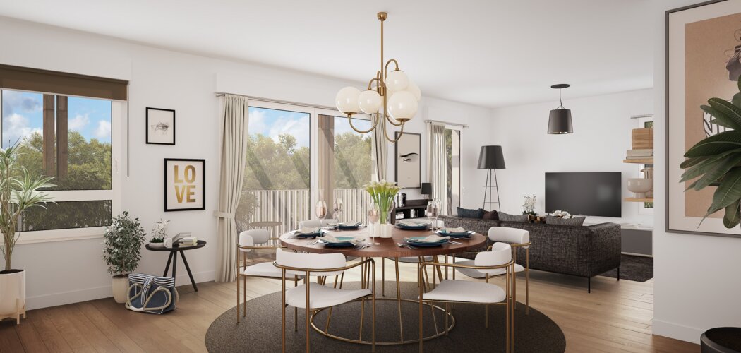 Programme immobilier neuf EMPREINTE - Saint-Avé : 46 appartements neufs T2–T5 dans l’éco-quartier Beau Soleil à 10 min de Vannes (56890) - Référence : 15709