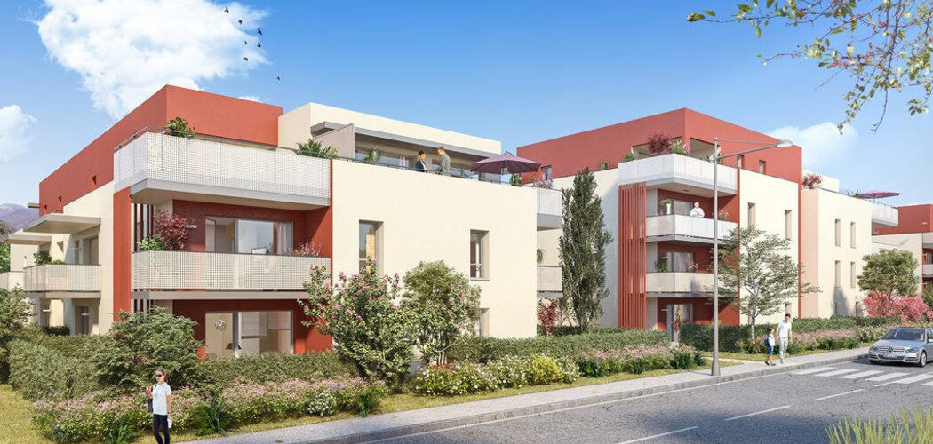 Programme immobilier neuf RESIDENCE CARMINA - Saint-Baldoph : Appartements T2–T5 avec terrasses, jardins et norme RT2012 au cœur du Grand Chambéry (73190) - Référence : 4066