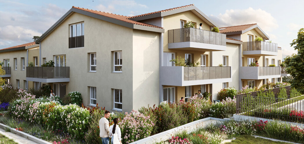 Programme immobilier neuf Côté centre - Saint-Bonnet-de-Mure appartements proches du centre-ville (69720) - Référence : 18243