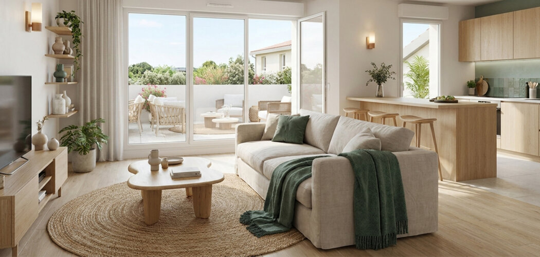 Programme immobilier neuf Côté centre - Saint-Bonnet-de-Mure appartements proches du centre-ville (69720) - Référence : 18243