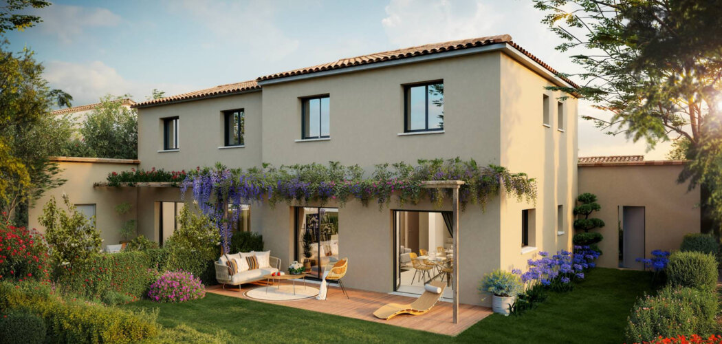 Programme immobilier neuf La Pinède - Saint-Cannat : Villas neuves intimistes aux portes d’Aix-en-Provence (13760) - Référence : 8912