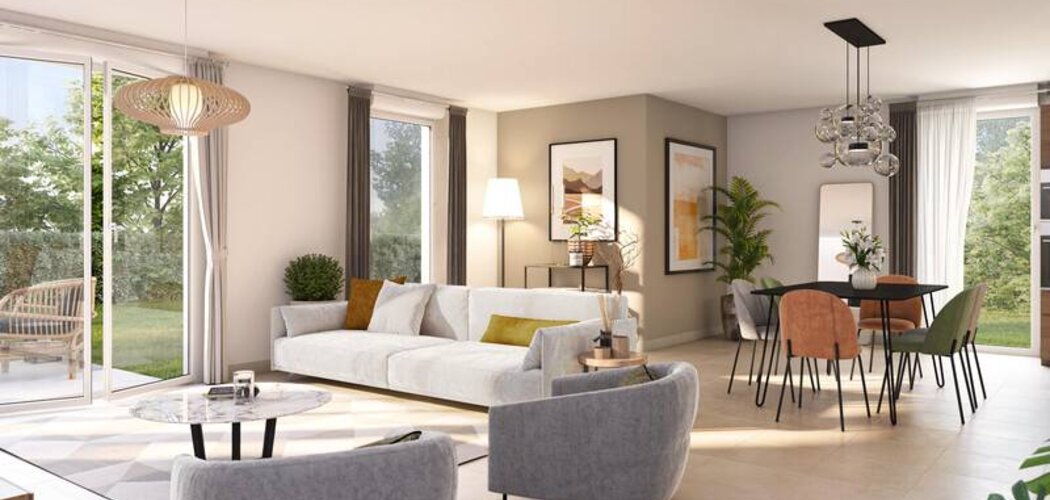 Programme immobilier neuf La Saint-Cyrienne - Saint-Cyr-sur-Loire : appartements neufs du 2 au 4 pièces à 10 min du Vieux Tours (37540) - Référence : 15323