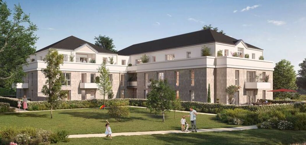 Programme immobilier neuf La Saint-Cyrienne - Saint-Cyr-sur-Loire : appartements neufs du 2 au 4 pièces à 10 min du Vieux Tours (37540) - Référence : 15323