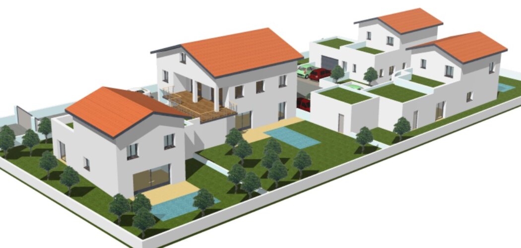 Programme immobilier neuf LE CLOS DU STADE - Saint-Denis-en-Bugey : villas neuves 4 pièces à 40 min de Lyon (01500) - Référence : 8247