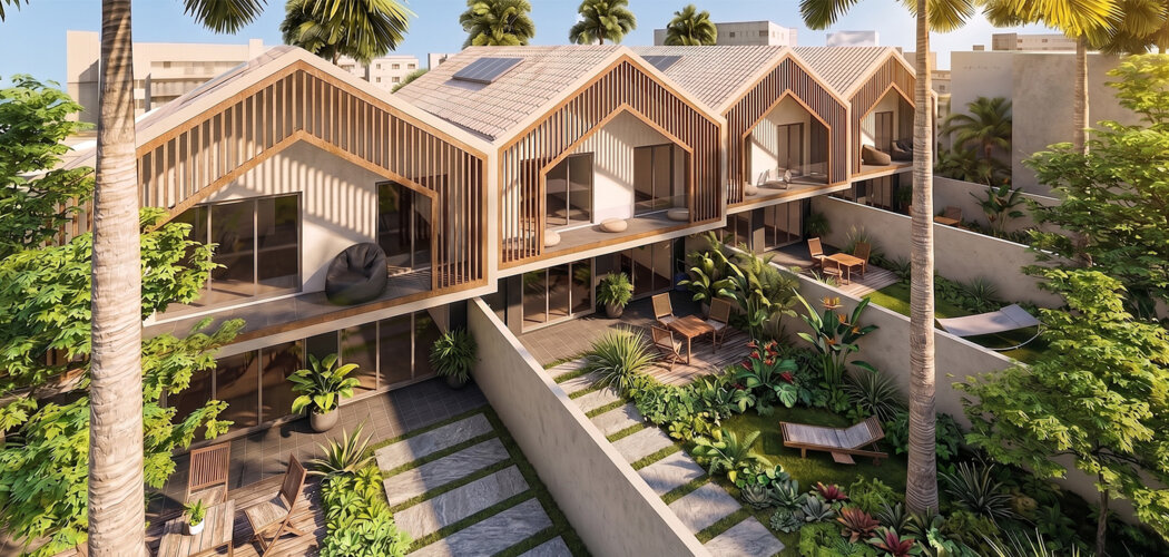 Programme immobilier neuf LES VILLAS HERMIONE - Saint-Denis villas d’architecte avec jardin et varangue (97400) - Référence : 18241