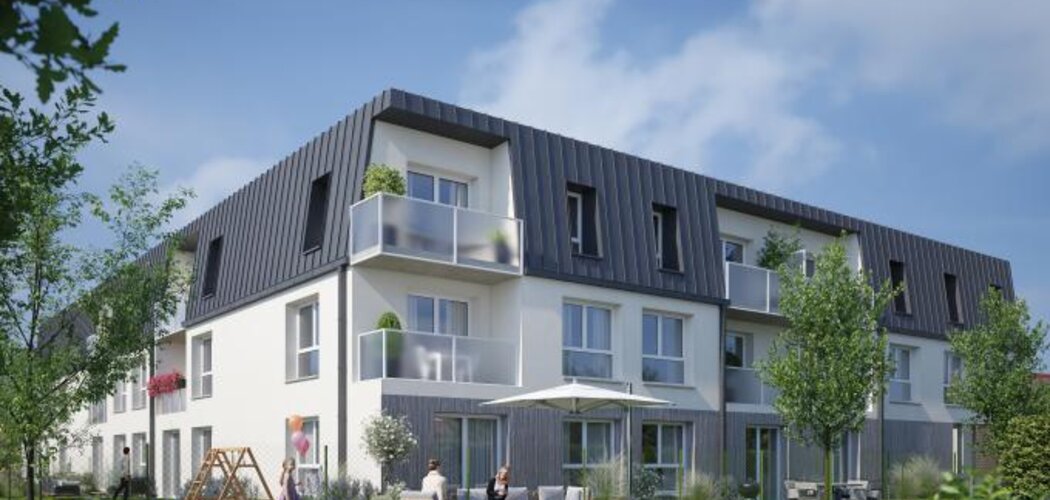 Programme immobilier neuf LE NOBEL - Saint-Étienne-du-Rouvray : appartements neufs de 1 à 3 pièces proche métro (76800) - Référence : 15286