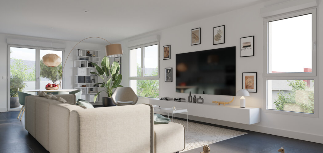 Programme immobilier neuf LE NOBEL - Saint-Étienne-du-Rouvray : appartements neufs de 1 à 3 pièces proche métro (76800) - Référence : 15286