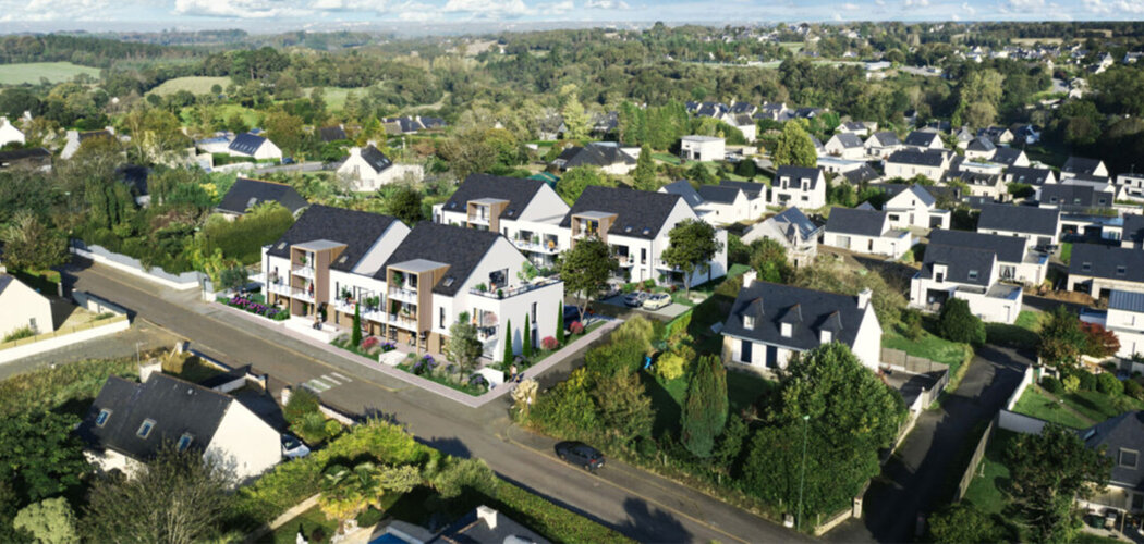 Programme immobilier neuf EVA - Saint-Évarzec secteur centre à 10 min de Quimper (29170) - Référence : 14024