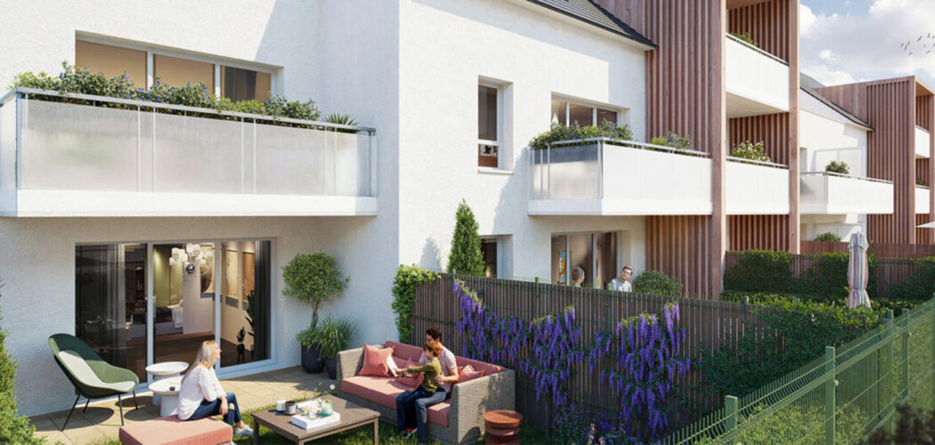 Programme immobilier neuf EVA - Saint-Évarzec secteur centre à 10 min de Quimper (29170) - Référence : 14024