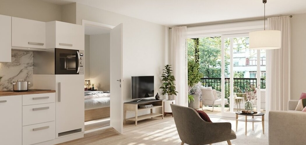 Programme immobilier neuf 23 Faubourg - Saint-Fons : appartements neufs du 2 au 5 pièces proche du futur T10 (69190) - Référence : 15511