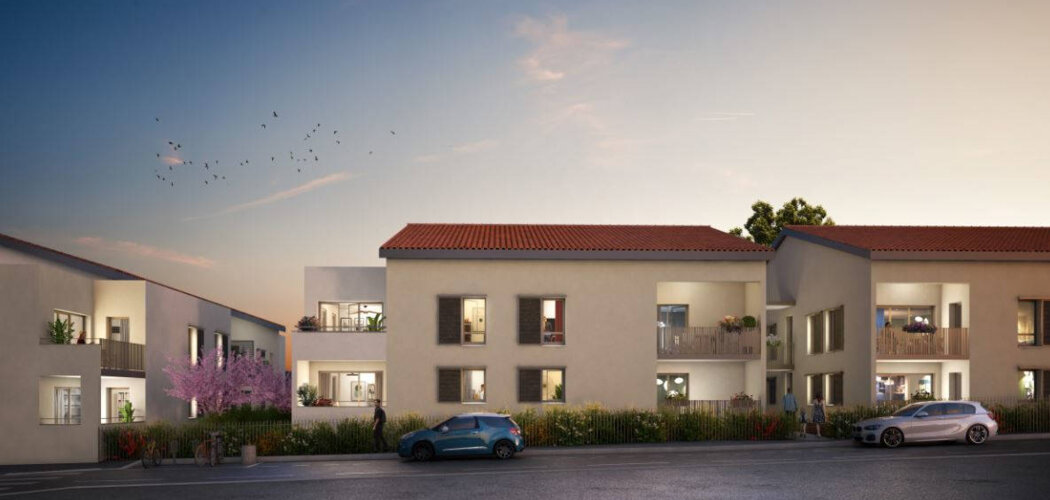 Programme immobilier neuf LE CLOS DES CERISIERS - Saint-Genis-les-Ollières : Appartements T2–T4 et maisons T4 avec jardins, garages et ascenseur en centre-ville (69290) - Référence : 6667